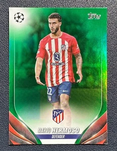 2023-24 Topps UEFA Club Competitions MARIO HERMOSO #106 Green /99 - Atlético - Picture 1 of 6
