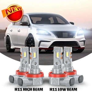 10000LM For Nissan Sentra 2013-2025 LED Headlight Kit Bulbs High Low Beam 60W - Foto 1 di 10