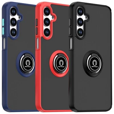 For Samsung Galaxy A36 5G Ring Case Magnetic Metal Stand Clear Back Cover - Image 1 of 4