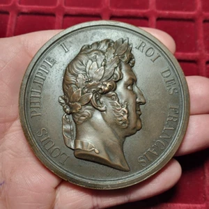 #56-49 ~ Louis Philippe Ier L'armée au duc d'orléans - 195g / médaille 勋章 - Bild 1 von 2