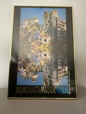 Bild im Rahmen Hundertwasser FH 22 Hundertwasserhaus Wien  81 x 73 cm