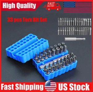 33 Tamper Proof Security Torq Hex Star Spanner Tri Wing Screwdriver Torx Bit Set - Picture 1 of 12