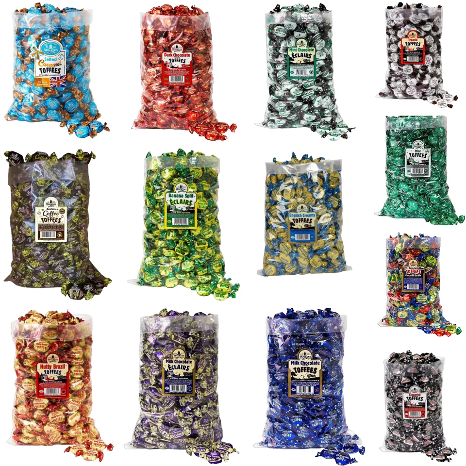 Walkers Nonsuch Toffee Dolci Retro Pick N Mix Avvolto Caramelle Festa Sacchetto Gusto