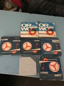Vintage Reel To Reel Tapes Lot Of 6 AGFA CR240,ORWO CPS35, - Picture 1 of 5