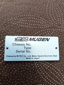 MUGEN Tag Number ID Honda Racing Acura City CR-X Integra Prelude Civic Accord - Picture 1 of 11