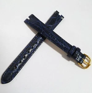 12 Mm - 3 Mm Bracelet De Montre Bleu Bracelet Montre 1244 - Picture 1 of 3