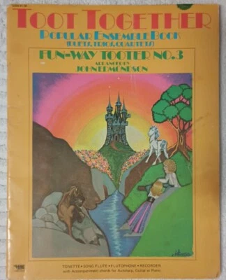 Flute Recorder Sheet Music Book Toot Together Ensemble Fun-Way Tooter No 3 1971 - Image 1 of 4
