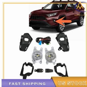 Right&Left Side Fog Lights LED Lamps w/Cover For 2023-2024 Toyota Rav4 LE XLE - Bild 1 von 10