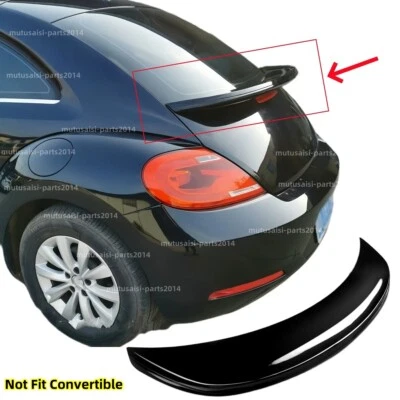 For 2012-2019 VW Beetle Hatchback Gloss Black Factory Style Rear Trunk Spoiler - Image 1 of 4