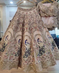 Bollywood Lehenga Indian Choli Wedding Party Wear Lengha Designer Bridal Ethnic - Picture 1 of 6