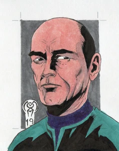 Star Trek Rittenhouse Sketchafex UNCUT Sketch Card The Doctor UNKNOWN ARTIST SET - Picture 1 of 3