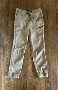 Plugg Boys Size XL 18 Tan Drawstring Chino Jogger Pants MINT Condition - Picture 1 of 5