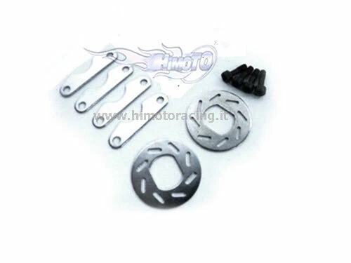 02044T KIT FRENI CON DISCHI IN METALLO SET COMPLETO FRENATA MODEL RC 1:10 HIMOTO - Immagine 1 di 1