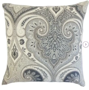 Almohada Lark Manor - Damasco Lasone de 18" x 18" 100 % lino - Sombra - Paquete de 2 - Imagen 1 de 4