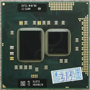 Intel Core i5-560M 2.66 GHz Dual-Core SLBTS 2.5 GT/s Socket G1 CPU Processor - Picture 1 of 2