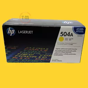 HP 504A Yellow LaserJet Toner Print Cartridge (CE252A) - NEW™ - Picture 1 of 2