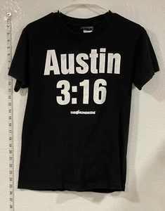 The Hundreds Stone Cold Steve Austin 3:16 Mens Sz Small T Shirt Double Sided - Picture 1 of 6