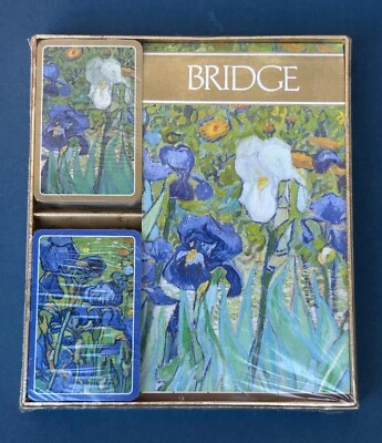 Caspari Bridge Gift Set, Van Gogh Irises (GS131) NEW Sealed - Image 1 of 3