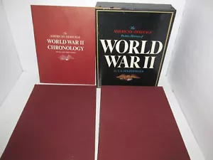 The American Heritage Picture History of World War II - Boxed 2 Volume Book Set - Imagen 1 de 10