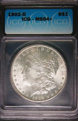 1902-O Morgan Silver Dollar ICG MS 64+ - Beautiful Coin!! - Image 1 of 4