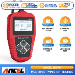ANCEL BA101 Car Battery Tester 12V Load Tester Charging System Digital Analyzer - Picture 1 of 11