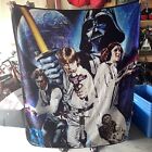 Star Wars 60”x 50” 40th Anniversary Characters Luke Laia Han R2-D2 C-3PO Blanket