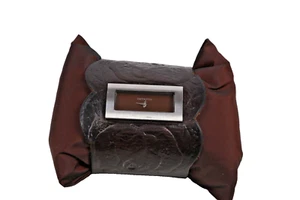 Vintage Valentino Desert Rose Brown Leather Cuff Band Watch - Elegant Rare - Bild 1 von 15