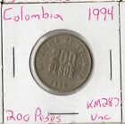 Coin Colombia 200 Pesos 1994 KM287