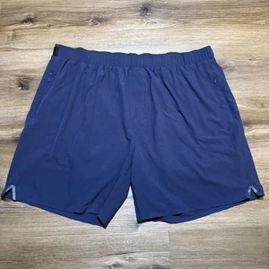 Pantaloncini Rhone Uomo 2XL Blu Navy Foderati Swift Atletici 7" Elasticizzati Palestra Allenamento Zip - Foto 1 di 13