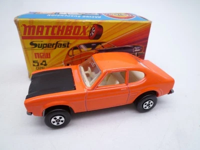 ВИНТАЖНЫЙ MATCHBOX SUPERFAST No.54c FORD CAPRI В ОРИГИНАЛЬНОЙ КОРОБКЕ 1971 - Изображение 1 из 4