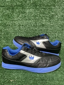 Mens Brunswick Renegade Bowling Shoes Color Black/Blue 10 - Picture 1 of 9