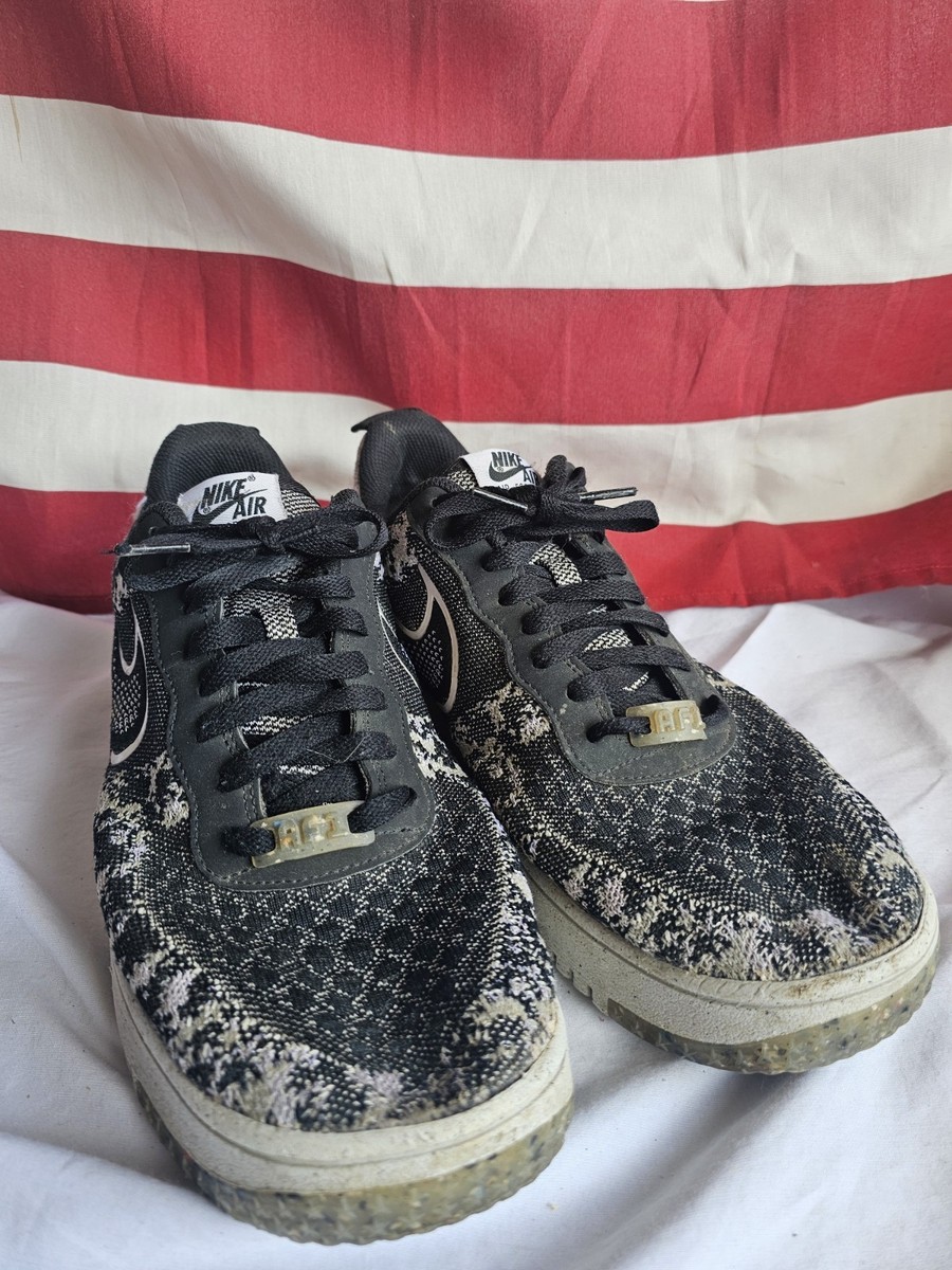 Nike Air Force 1 Crater Flyknit Next Nature Black White for Nike Air Force 1 Crater Flyknit Next Nature Black White for