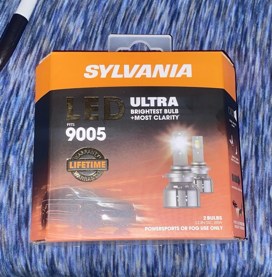 Sylvania LED ULTRA 9005 2 Bombillas 6000K Powersports Niebla Uso Solo NUEVO Foto 1 de 1