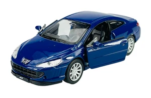 WELLY PEUGEOT 407 BLUE 1:34 DIE CAST METAL MODEL NEW IN BOX 42368 - Picture 1 of 6