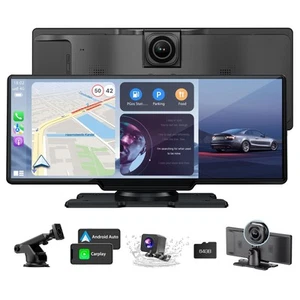 Ecran 10.26" HD Sans Fil Android & Carplay pour Voiture, Voiture Écran Tactile Portable... - Photo 1/8