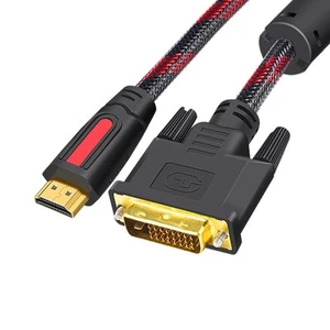 Universal HDTV-compatible DVI Converter Cable 1 Meter HD4K UHD For Electronics - Afbeelding 1 van 8