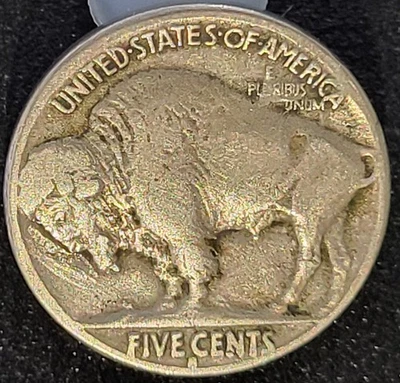 1916 S San Francisco Mint Buffalo Nickel Half Horn - Image 1 of 2