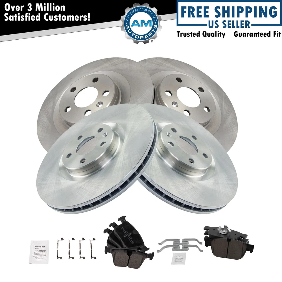 Front & Rear Brake Pad & Rotor Kit Fits 2020-2021 Volvo S60 2020 V60 XC60 XC90 - Image 1 of 4
