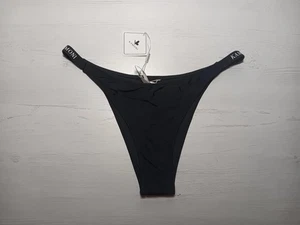 Kamoni Womens High Rise Bikini Swim Bottom Size XL Black NWT - Picture 1 of 11