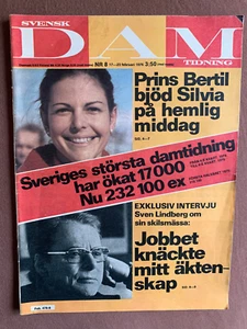 Svensk DAMtidning, Ausgabe 8/1976 Königin Silvia von Schweden - Bild 1 von 3