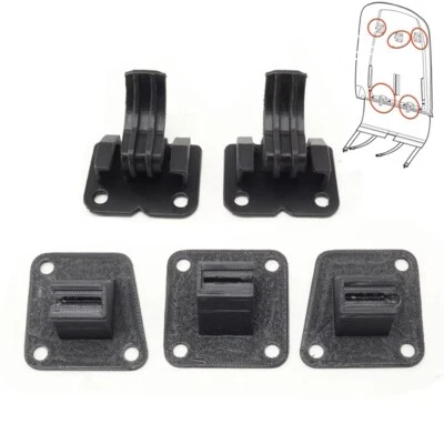 Hebilla de clip de asiento inferior delantero 5 piezas para Porsche Cayenne 955 957 2003-10 Foto 1 de 4