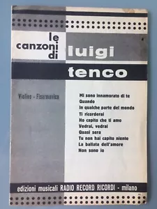π10 Spartiti Canzoni di Luigi Tenco Edizioni Ricordi anni β60/β65 Ottime Cond. - Foto 1 di 8