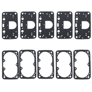 For Holley Double Pumper 2 Circuit Carb 5 Float Bowl & 5 Metering Block Gaskets - Foto 1 di 8