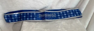 New Disneyland 60th Diamond Celebration Blue & Silver Pin Wide Lanyard / Sash - Picture 1 of 11