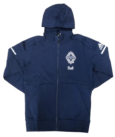 Adidas MLS Vancouver Whitecaps FC Travel Jacket Navy/Grey CG1255 Cover