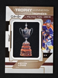2022-23 UD O-Pee-Chee OPC Trophy Winners Patch Relic King Clancy #P-5 Kevin Lowe