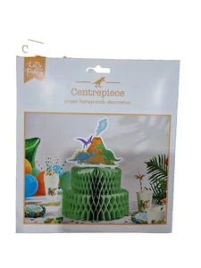 Dinosaur Honeycomb Centrepiece Party Table Decorations Green - Picture 1 of 1