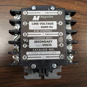 MagneTek 1500-G-L1-S9 120v 50/60HZ Secondary 480V Baker Aid Water Level Relay - Picture 1 of 3