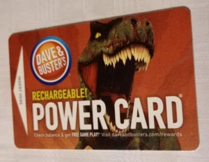 dave and buster power card (T Rex design) - Picture 1 of 1