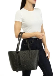 ¡NUEVO! BOLSO DE MANO VALENTINO BY MARIO VALENTINO DE CUERO NEGRO/$995 - Imagen 1 de 5